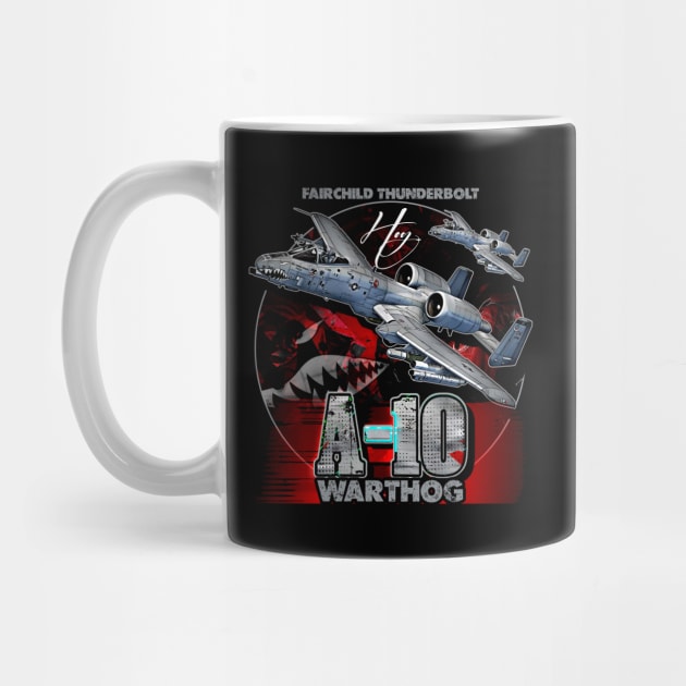 A10 Warthog Fairchild Thunderbolt USAF Fighter Aircraft by aeroloversclothing